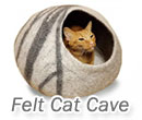 Handmade Felt Cat Cave
