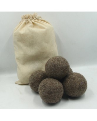 Eco friendly light black wool dryer balls