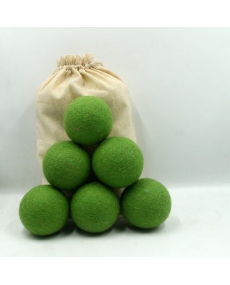 Forest green toned eco-friendly wool dryer ball