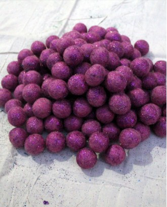 Handmade Felt Glitter balls
